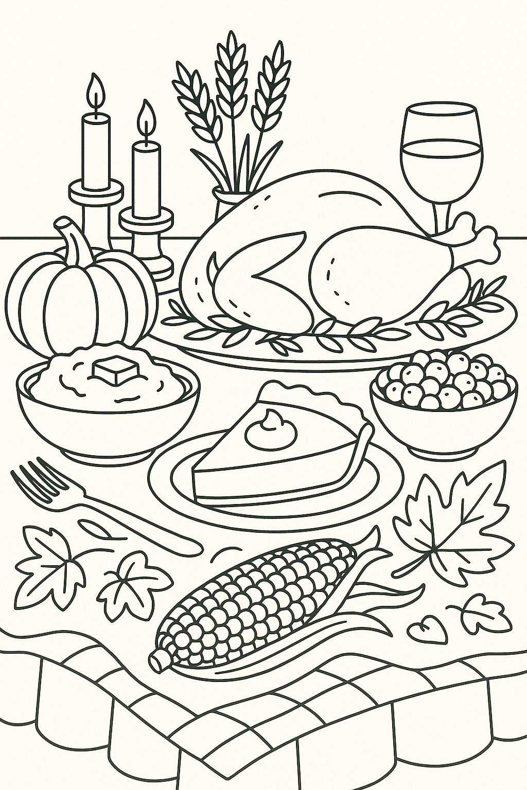 Thanksgiving Feast Table